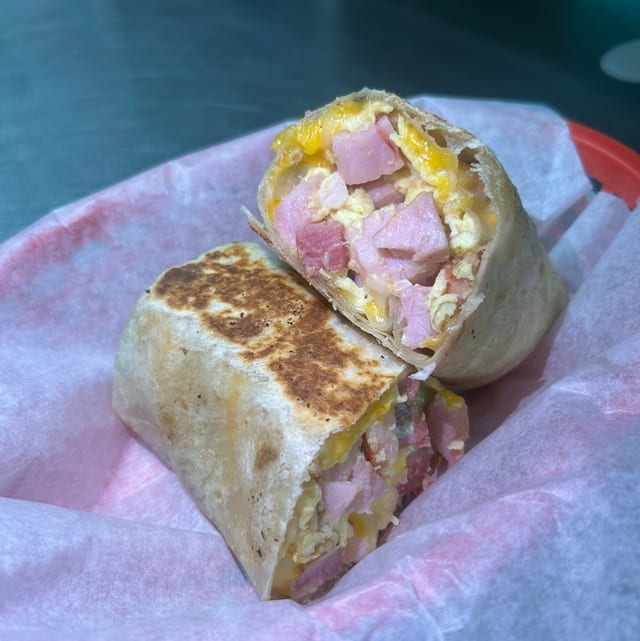 Ham 'n Egg Wrap.