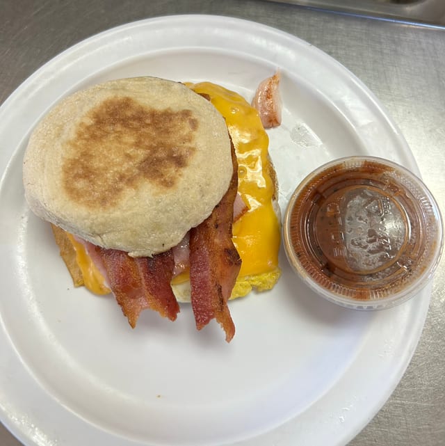 Ham 'n Scram Muffin.
